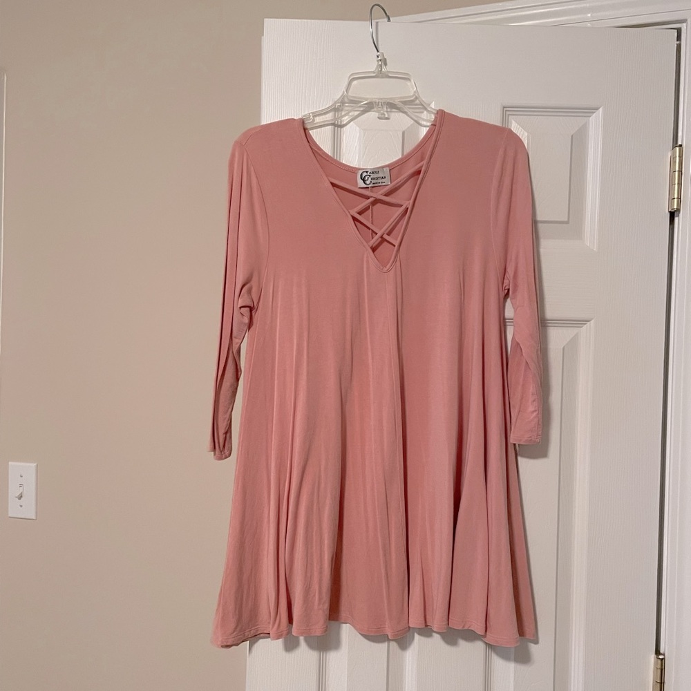 Light pink blouse. Size M.